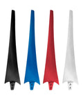 Four 22.83 Inch Wind Turbine Blades, multicolor set for DIY Horizontal Turbine Generators, 58 cm Carbon Fiber Nylon Composite, Red Finish included.