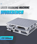 2 Axis Workbench XY Table With Polished Lifting Platform For Laser Engraver Machines, Aluminum, 220x300mm top view