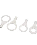 60 Pcs Bare Ring Tongue Terminals Non Insulated Wire Connectors Kit For Electrical Wiring Projects, showing various connector sizes
