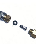 Solid 3 Meter Compressor Air Hose With Quick Connect Fittings For High Pressure Pneumatic Rigs connector parts including spring and seal.