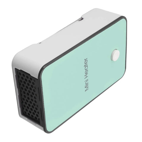 Compact Desk Space Heater With Adjustable Tilt Bracket Crank Up The Heat In Seconds Ultra Quiet 40dB Cyan Finish