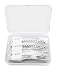 SMD Resistor Kit 0805 1R To 10M Ohm 1/8W Thick Film SMT Chip Resistors, 36 Values, 720 Pieces, in plastic box with clear markings