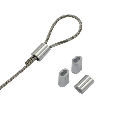 Built Different 304 Stainless Steel Cable Wire Rope 100 Ft 1 16 Inch 7 X 7 Braid 92 Lbs Working Load Fishing Leader Line With Aluminum Crimp Sleeves For Hanging Pictures And Hella Secure Holding Power