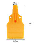 Yellow ABS plastic nozzle from Five Piece Wind Jet Air Nozzle Set For High Power Airflow With Flat Fan Spray Nozzles And Water Cooling Spray