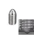 Heavy Duty Spring Plunger With Slick Hex Ball And Sure Grip M6 Set Screw Bolt precision indexing mechanism for stable clamping.