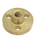 T5x2 150mm Lead Screw And Brass Nut Kit For 3D Printer And CNC Z Axis Must Have With 1mm Pitch, brass nut close up