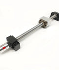 Upgrade Your CNC Setup With This Sweet 2Set Ballscrew End Support Kit Featuring A Solid BK12 And Two BF12 Units Perfectly Sized For SFU1605 SFU1604 Screws To Crush It Smoothly. Image of a metal ballscrew assembly with BK12 and BF12 end supports.