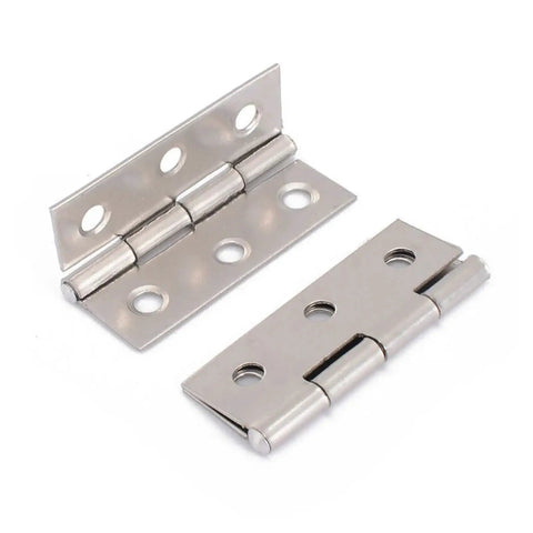 Stainless Steel Ball Bearing Concealed Door Hinges Set, 10 Pieces shown, durable metal hinge for home or office use