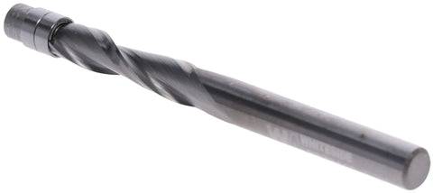One Quarter Inch Diameter Spiral Flush Trim Up Cut Router Bit Pro Grade Solid Carbide With One Quarter Inch Shank, side view