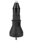 Rivet Nut Gun Adapter Kit For Drill Power Beefed Up Riveting Tool With Four Heads 1000 RPM Drill Attachment front view