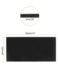 Two Pack UHMW Polyethylene Sheets Six By Twelve Inches One Eighth Inch Thick Black Plastic dimensions indicated