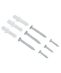 Wall Mounting Kit For Whiteboards With 20 Angle Brackets Expansion Tubes And Screws showing metal screws and plastic expansion tubes