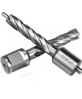 Oscarbide 7/16x2 in annular cutter set, 2 pieces with 3/4 in Weldon shank for magnetic drill press