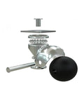 Exploded view of Four Piece Stem Casters Set, 1.5 Inch Square Lightweight Sofa Wheels, Smooth Rolling and Wear Resistant parts.