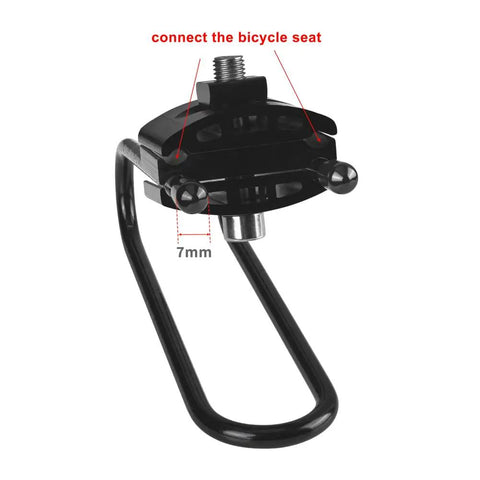 Bike Seat Shock Absorber And Saddle Suspension For Mtb And Road Bikes, showing connection mechanism with a 7mm fitting.