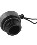 DIN Tank Valve Dust Plug Protector Cap For Scuba Diving Regulator, threaded, durable plastic steel, swivel attachment visible