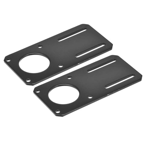 Heavy Duty Nema 23 Stepper Motor Mount Bracket 132x65mm Holder For NEMA 23 Motors 3mm Steel Plate With Welded Side Bars Easy Install Rock Solid Mounting For Precision CNC And 3D Printer Drives, pack of 2