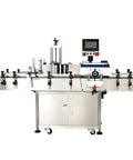 Heavy Duty Tube Automatic Sticker Labeling Machine Plug And Play Workhorse For High Volume Packaging, stainless steel construction.