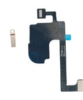 Proximity Sensor Earpiece Flex Cable Replacement For iPhone 15 With Metal Bracket And Ambient Light Sensor Fix A High Quality Repair Part For Quick DIY Phone Repairs.