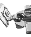 Soft Close Cabinet Hinge 1-1/4 Inch Overlay, Nickel Plated Steel, Blumotion Integrated, hinge with 110 Degree Opening