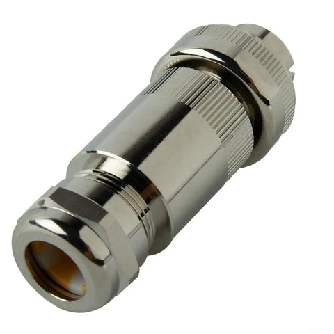 Tough As Nails Heavy Duty Seven Pin Connector For Proportional And Hydraulic Valves Full Metal Quick Connect shown from side.