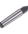 Half Notched MT3 Tungsten Steel Lathe Dead Center 3MT Morse Taper 60 Degree woodworking tool, front view