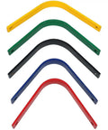 5 Piece Chrome Plated Steel Replacement Gullet Bar Set For Adjustable Gullet Saddle System in red, blue, black, green, yellow