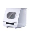 Compact Mini Portable Countertop Dishwasher for Tiny Kitchens, 450x450x380mm, ideal for apartments and college dorms.