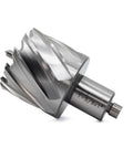 Oscarbide annular cutter with 3/4 in Weldon shank; 1-5/8 in cut dia, 1 in DOC, for magnetic drill press.