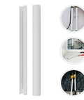 Four Piece Radiator Pipe Covers 15x300mm White Insulated Sleeve for Indoor and Outdoor Water Pipes, Easy Install and Durable Plastic Guard