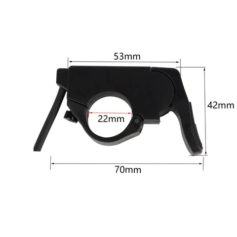 Thumb Throttle For Bafang Mid Drive Ebike Kit Finger Speed Accelerator With Waterproof 3Pin Plug Easy Install Compatible With BBS01 BBS02 M400 M820 Motors Keeps Your Ride Smooth And Responsive
