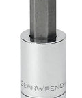 Three Eighths Inch Drive Hex Bit Metric Socket 6mm With Heat Treated Base And Hard Stamped Size Markings, durable tool