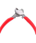 Heavy Duty Manual Cable Cutter For Aluminum And Copper Wires, Ratcheting Insulation Pliers with red handles in open position