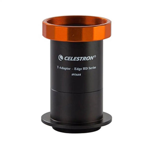 T-Adapter For 8 Inch EdgeHD Telescope Prime Focus Photography With DSLR Hookup, black and orange metal accessory