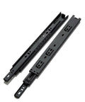 Heavy Duty 35mm Three-Section Drawer Slides With Soft Close And Ball Bearing, full extension 12 inch, durable steel construction