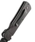 Hissatsu EDC Folding Knife With Assisted Opening For Everyday Carry Osoraku Modified Tanto Blade Thumb Disk Automated Liner Lock