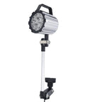 Sungooyue 24V Led Work Light, 12 Watt Machine Lamp With Foldable Telescopic Arm And Aluminum Shell. Ip67 Oilproof Design with adjustable angle.