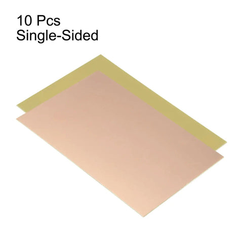 FR4 Single Side Copper Clad Prototype PCB Board Kit Of 10 150 x 100 x 1.2 Millimeter Copper Plated Universal DIY Circuit Boards