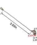 Chain Attachable SMA Dust Cap For SMA Female RF Connector, Nickel Plated Copper Protective Coax Cap with chain, 7.62mm Diameter