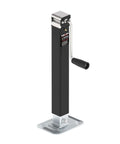8000 Lbs Square Trailer Jack With 15 Inch Lift And 12 Inch Adjustable Drop Leg Heavy Duty Weld On Mount For RV Boat And Utility Trailers Built From Corrosion Resistant Powder Coated Steel