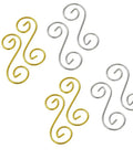 Set Of 4 S Hook Necklace Extenders With Gold And Silver Swirl Hooks Durable Metal Jewelry Extenders For Necklaces And DIY Crafting