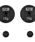 TC8 FT Steel Chassis Weight Set 10g Each 2 Pack For RC Car Chassis Tuning showing two 10g weights with FT logo.
