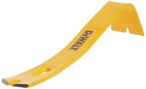 Heavy Duty 13 Inch Flat Bar Pry Tool Made From Spring Steel With Wide Prying End For Maximum Leverage Beveled Tip For Nail Pulling