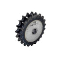 Heavy Duty Double Row Sprocket Wheel 10-30 Teeth Fits Perfect With 06B Duplex Roller Chain side view of 20 tooth gear for high torque use.