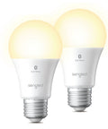 Alexa Compatible Smart Light Bulbs 100W Equivalent, 1500 Lumens, Soft White 2700K Dimmable A19 LEDs, Bluetooth Mesh, 2 Pack