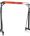 Adjustable Gantry Crane Frame For Lifting Up To 2 Ton Portable Shop Hoist With Locking Wheels Height Adjustable To 12 Feet