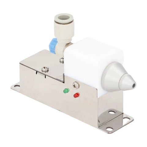 Ionizing Air Nozzle Ultra Compact High Voltage Power Supply With Unique Alloy Discharge Needle For Machinery Support Devices And Manufacturing Automation Equipment US Plug And Play Safe Easy To Use With Built In Safety Features, stainless body