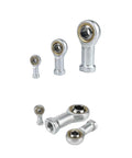 Heavy Duty Heim Joint Rod End Bearings M5 To M10 for Pneumatic Cylinders and Custom Suspension Linkage in various sizes.