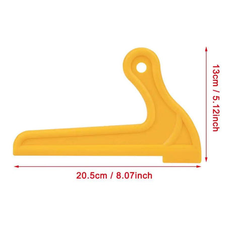 Two Pack V Push Sticks For Table Saw Large V Type Design For Extra Control And Safety Woodworking Push Sticks, bright yellow ABS