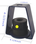 Heavy Duty Ceiling Hanger Vibration Isolator With Thick Natural Rubber, 4-1/2in tall design for stabilizing heavy gear.